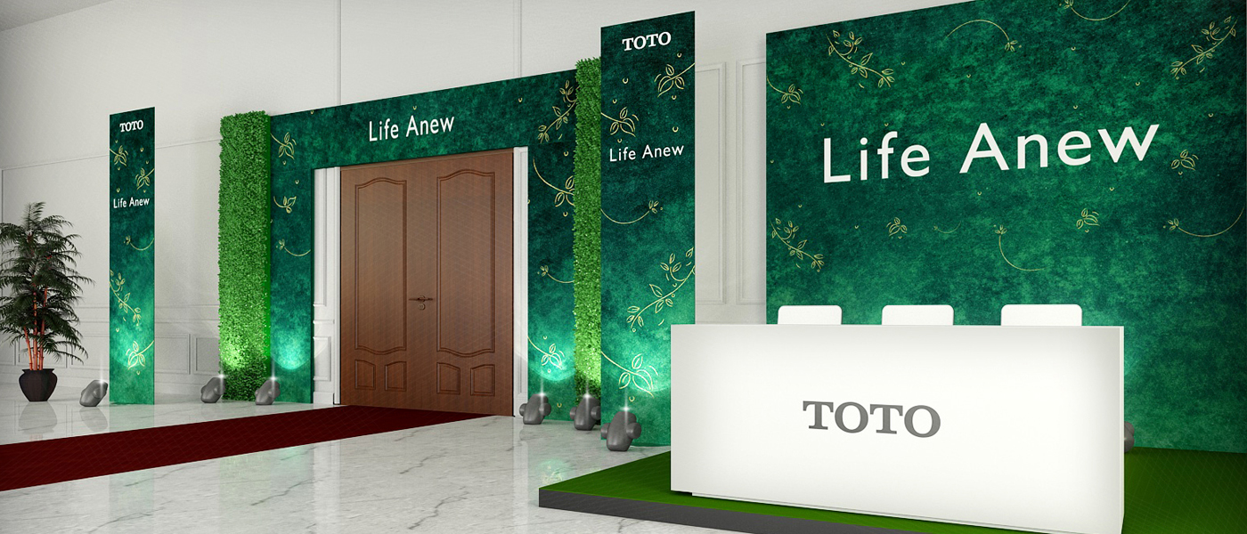 Venue design for TOTO’s virtual event Venue design for TOTO’s virtual event